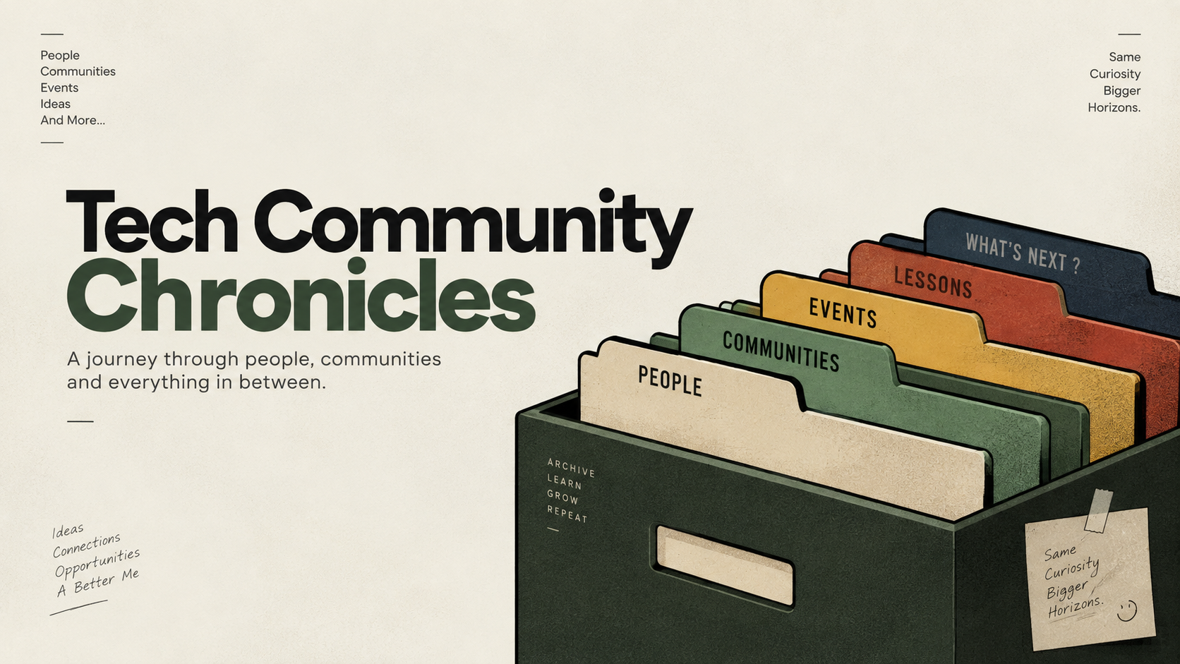 Tech Community Chronicles Cover